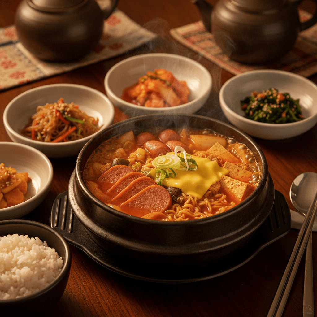 부대찌개: 한국 전통의 맛과 현대의 조화