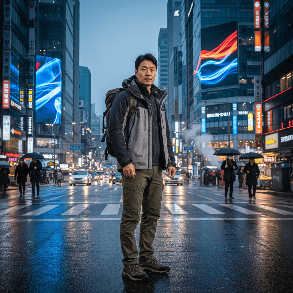 한국 아재 vs 일본 아재의 고프코어 스타일과 남성 아웃도어 패션