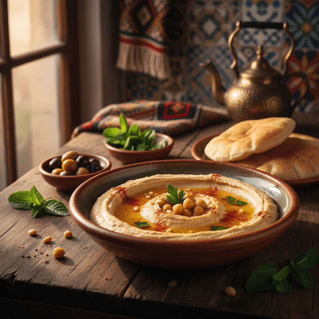 레바논의 전통 음식, 후무스의 깊이 있는 이야기