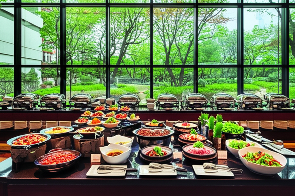 신라호텔 더 파크뷰 - 정원이 보이는 우아한 뷔페