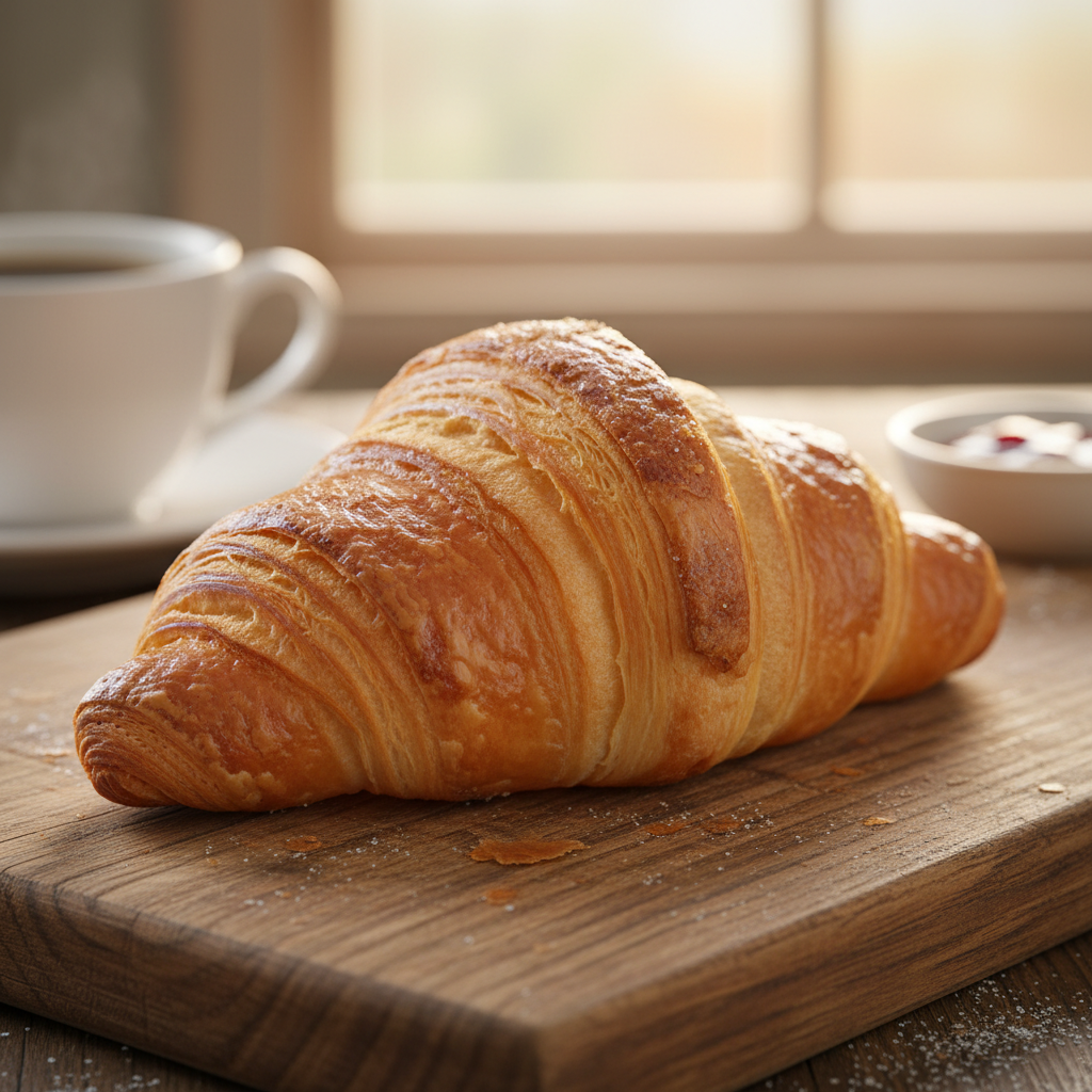 완벽하게 구워진 크루아상