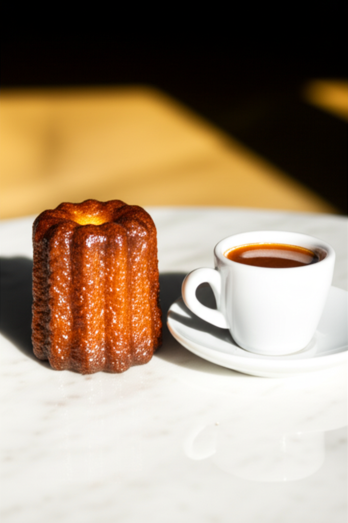 Canele with coffee