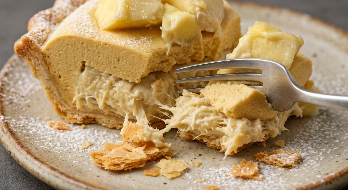 두리안 케이크의 맛