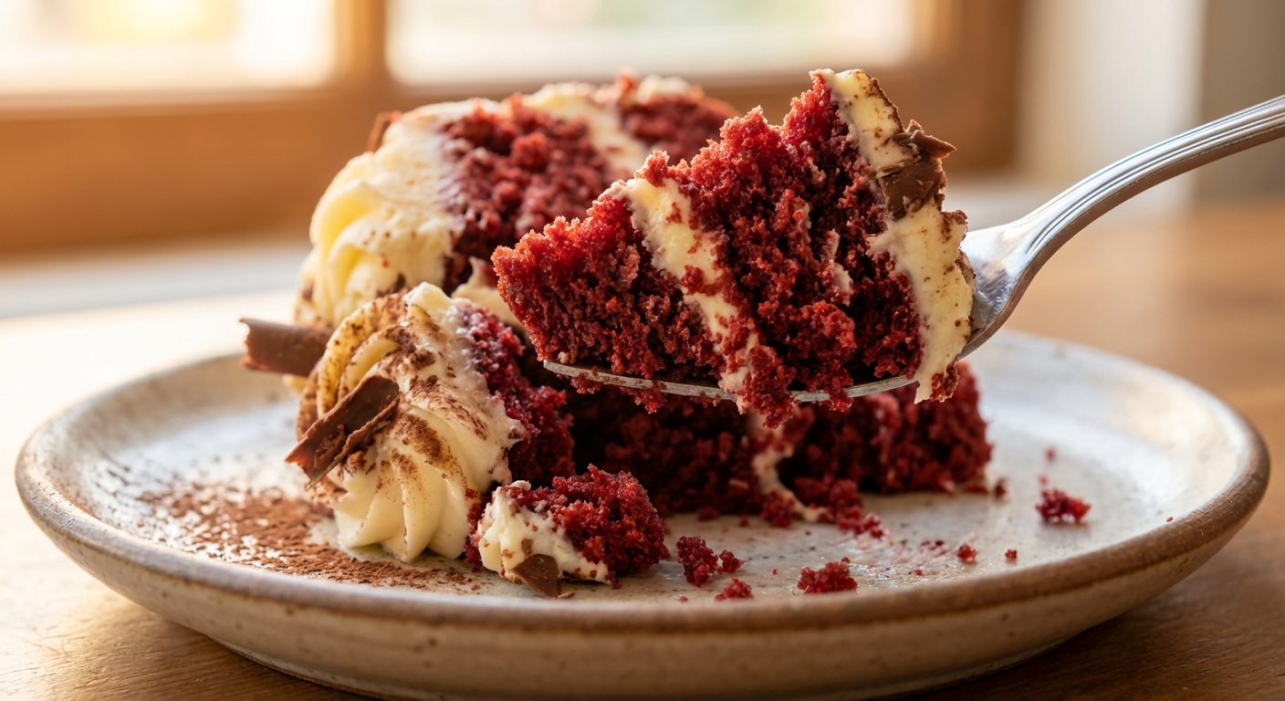 레드벨벳 케이크의 맛