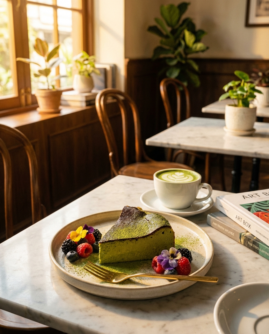 말차 바스크치즈케이크