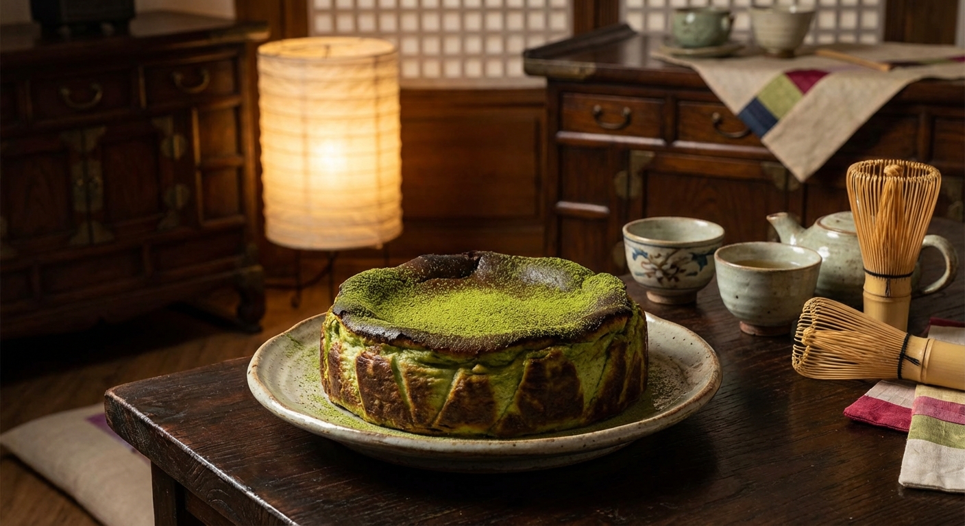 말차 바스크치즈케이크의 전통