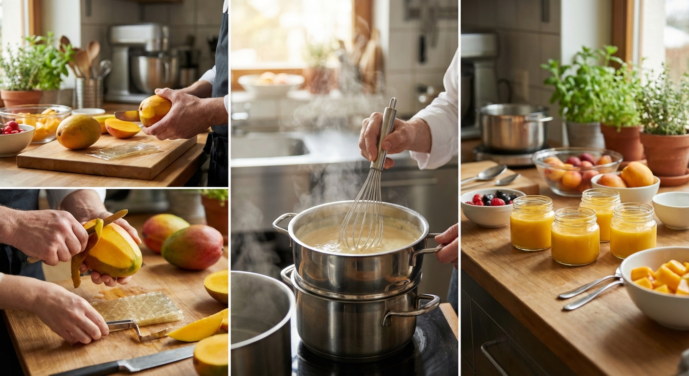 망고 푸딩 만들기