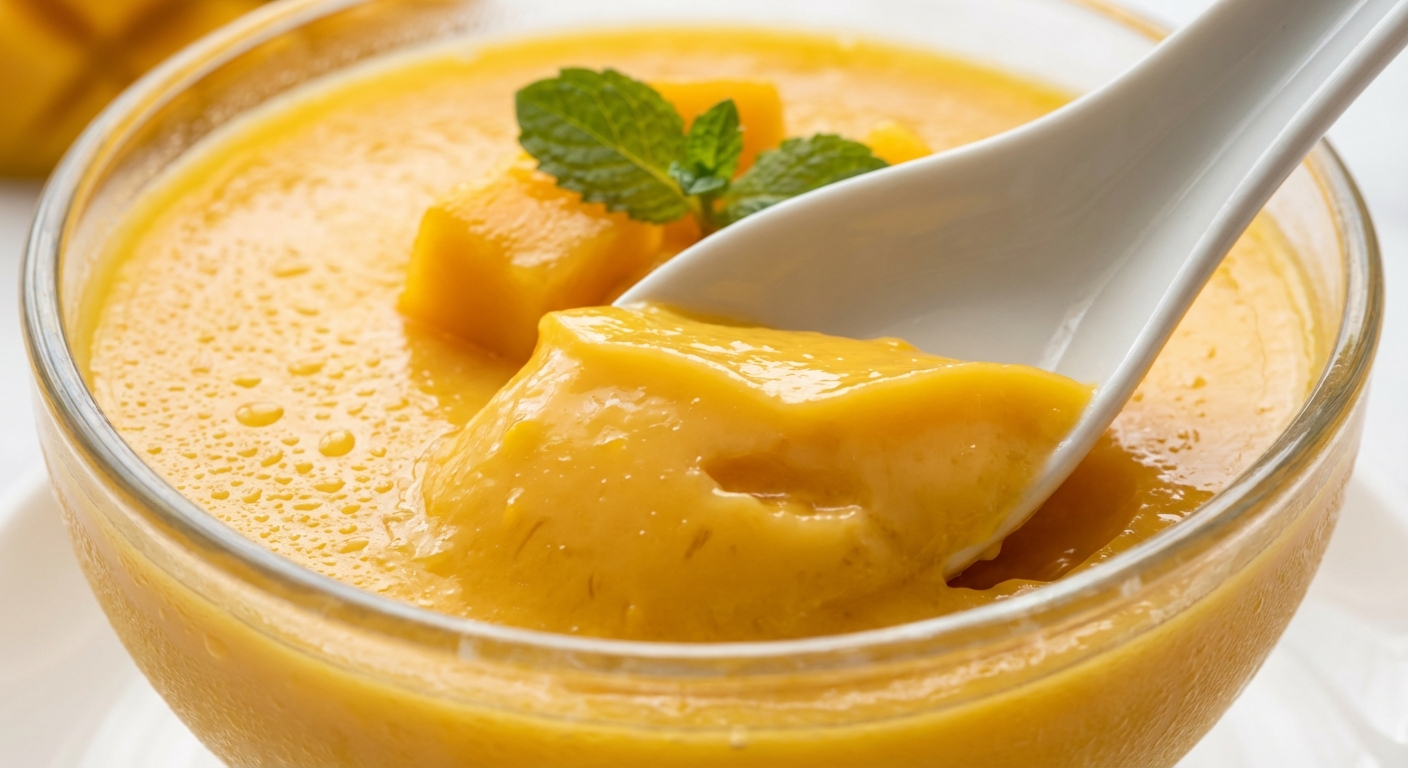 망고 푸딩의 맛