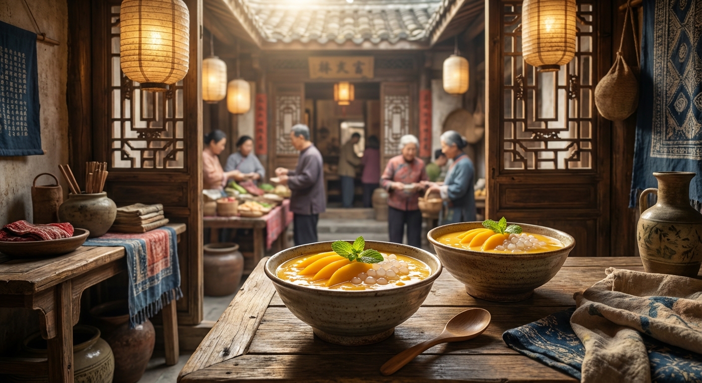 망고 푸딩의 전통