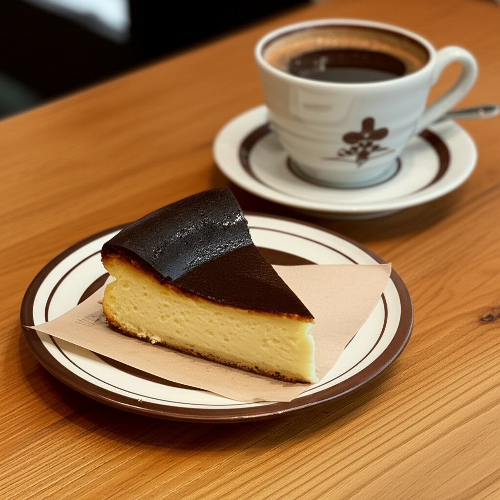 바스크치즈케이크 즐기기