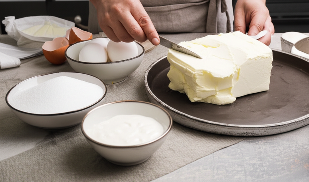 바스크치즈케이크 만들기