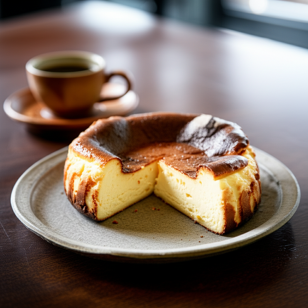 바스크치즈케이크 즐기기