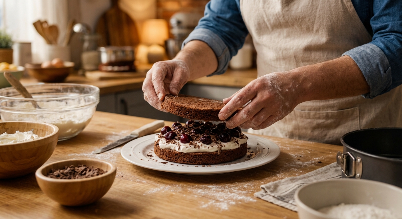 블랙포레스트 케이크 만들기