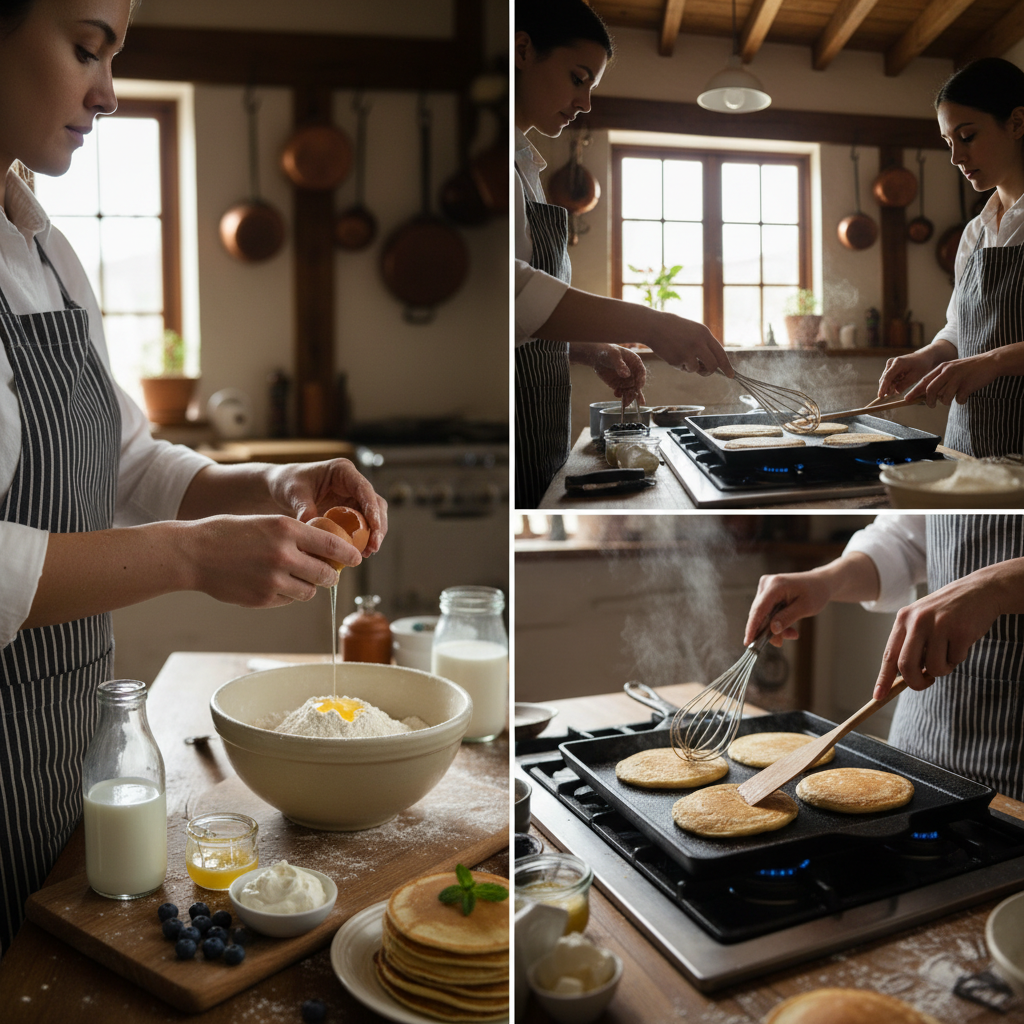 팬케이크 만들기