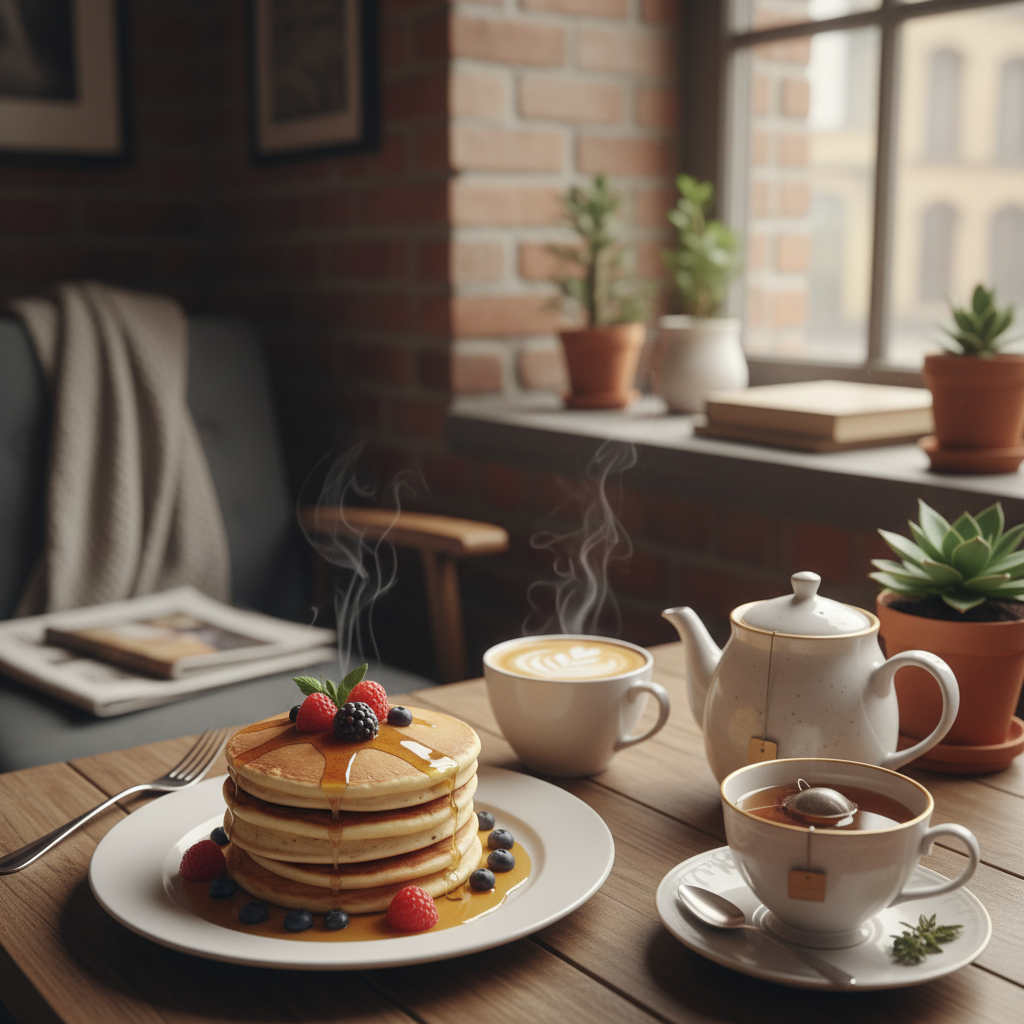 팬케이크 즐기기