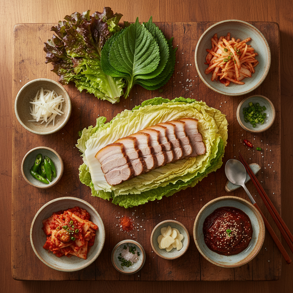 Key ingredients for 보쌈