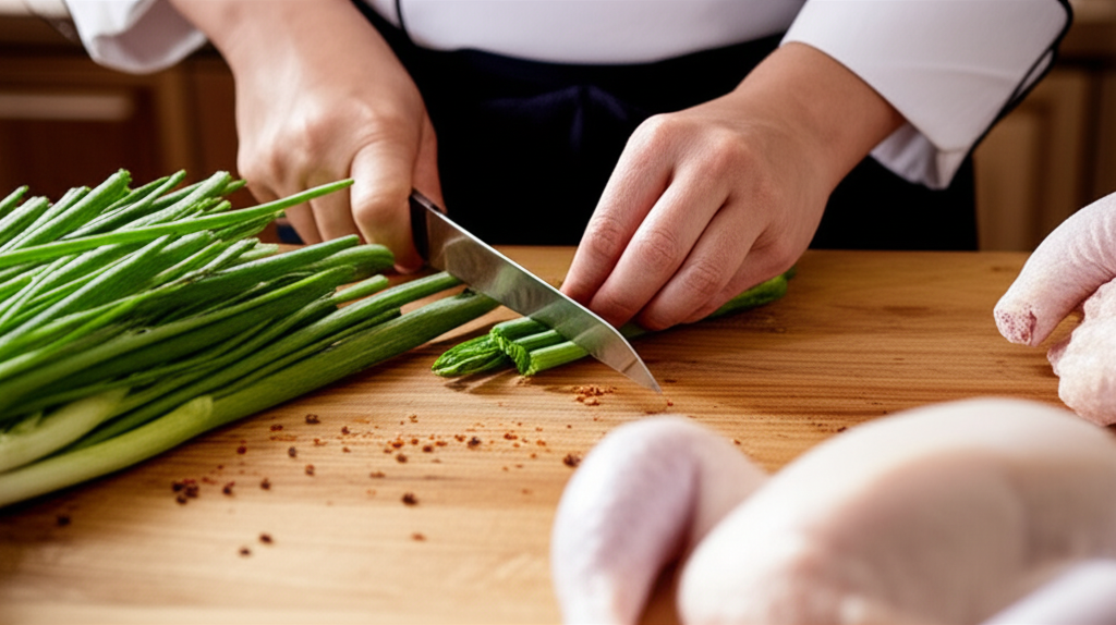 재료 손질과 밑준비 과정