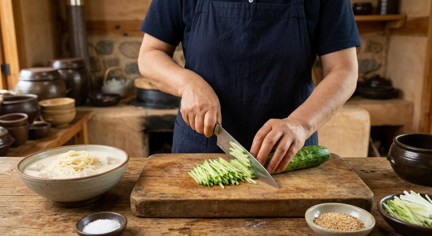 재료 손질과 밑준비 과정