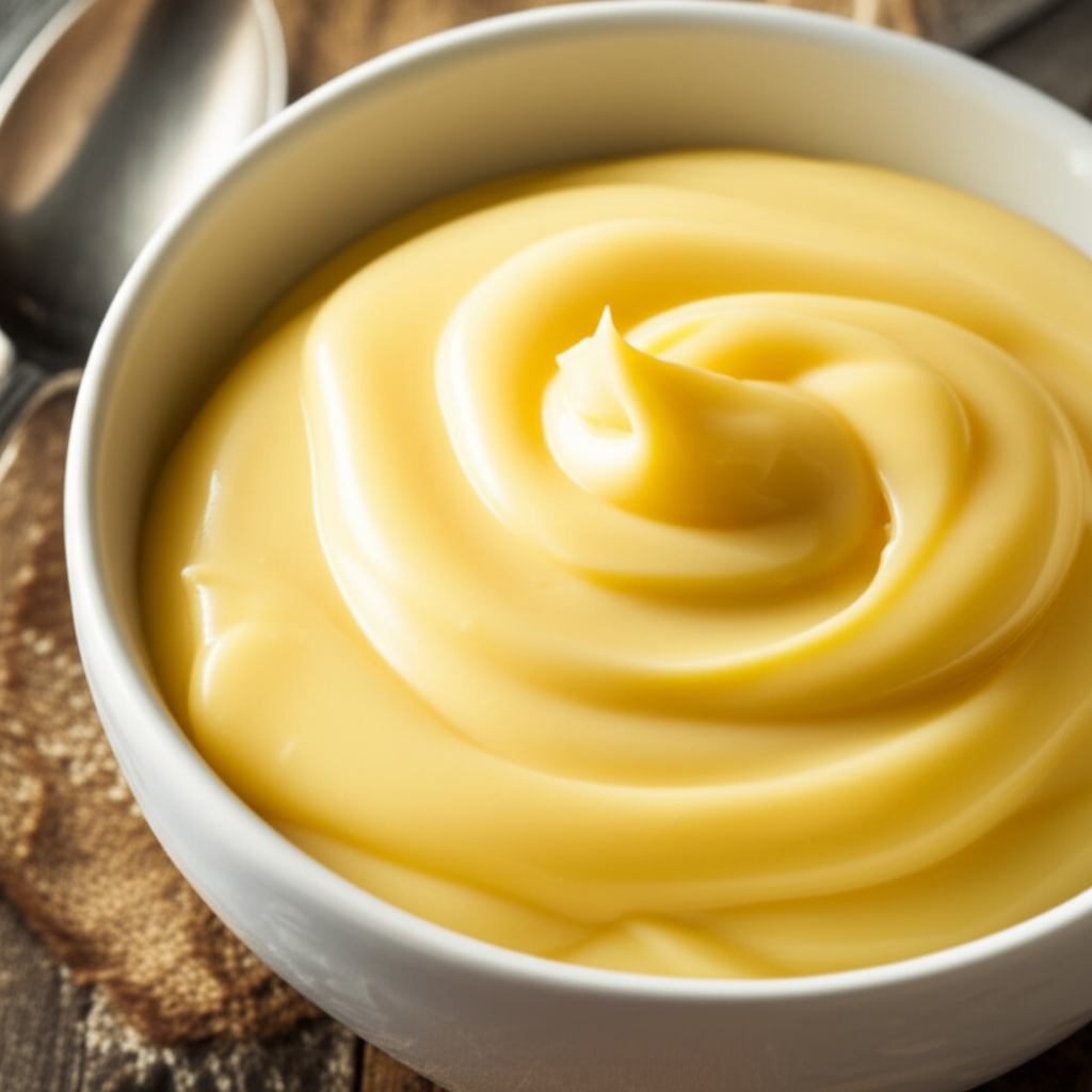 크렘 앙글레즈 - 부드러운 바닐라 커스터드 소스