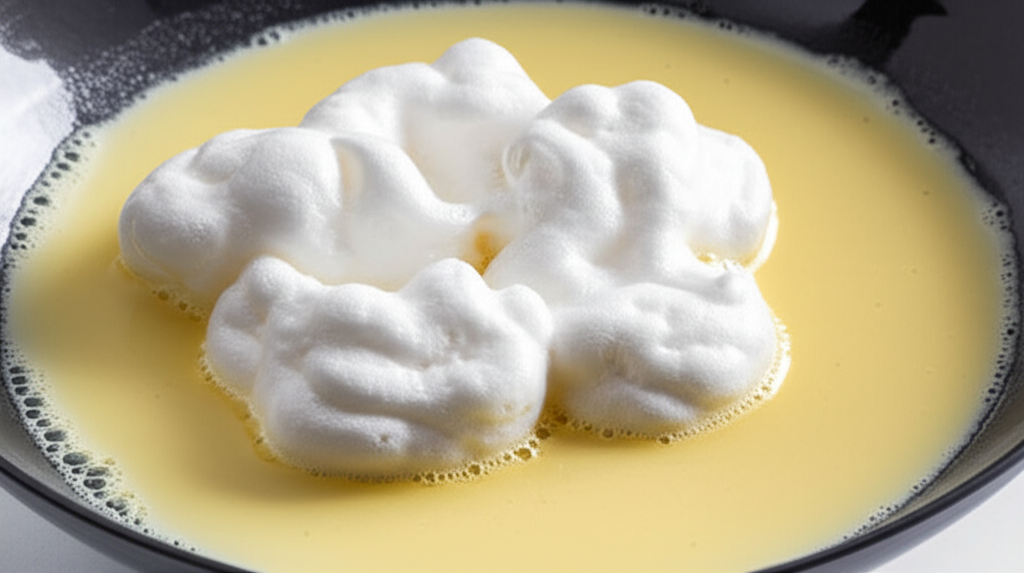 부드럽게 익힌 머랭 - 구름처럼 가벼운 식감