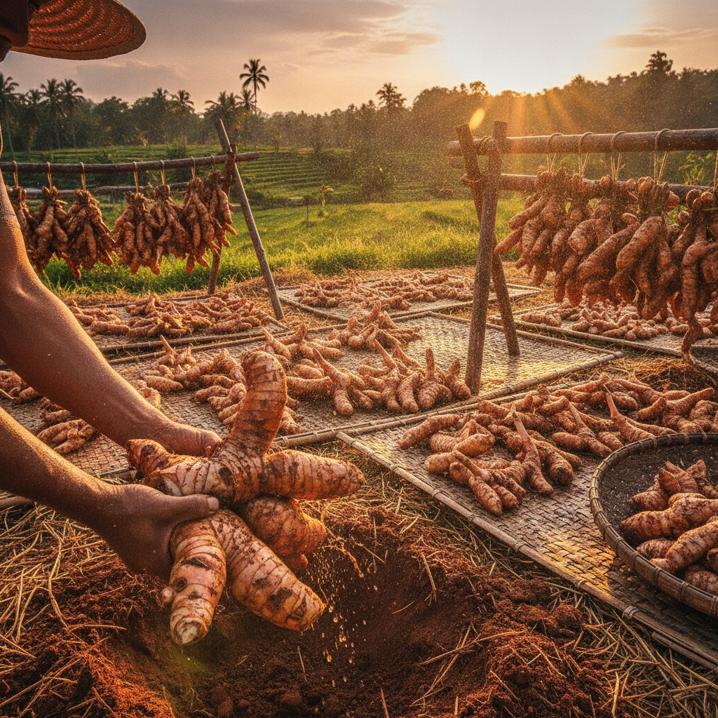 Harvesting Galangal