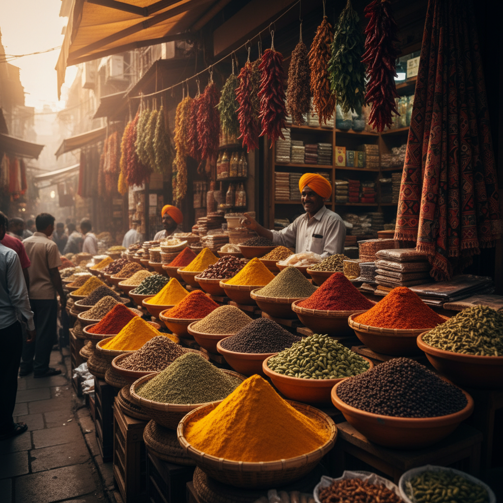 Turmeric at a spice market