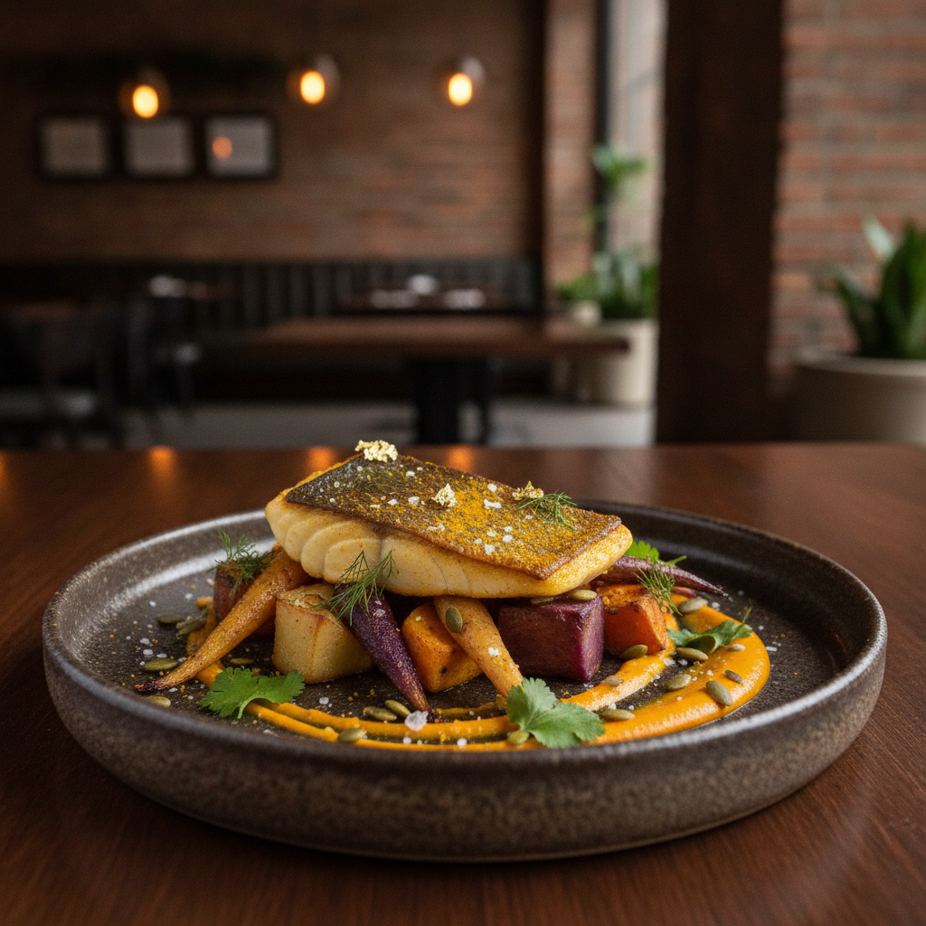 A dish featuring Turmeric