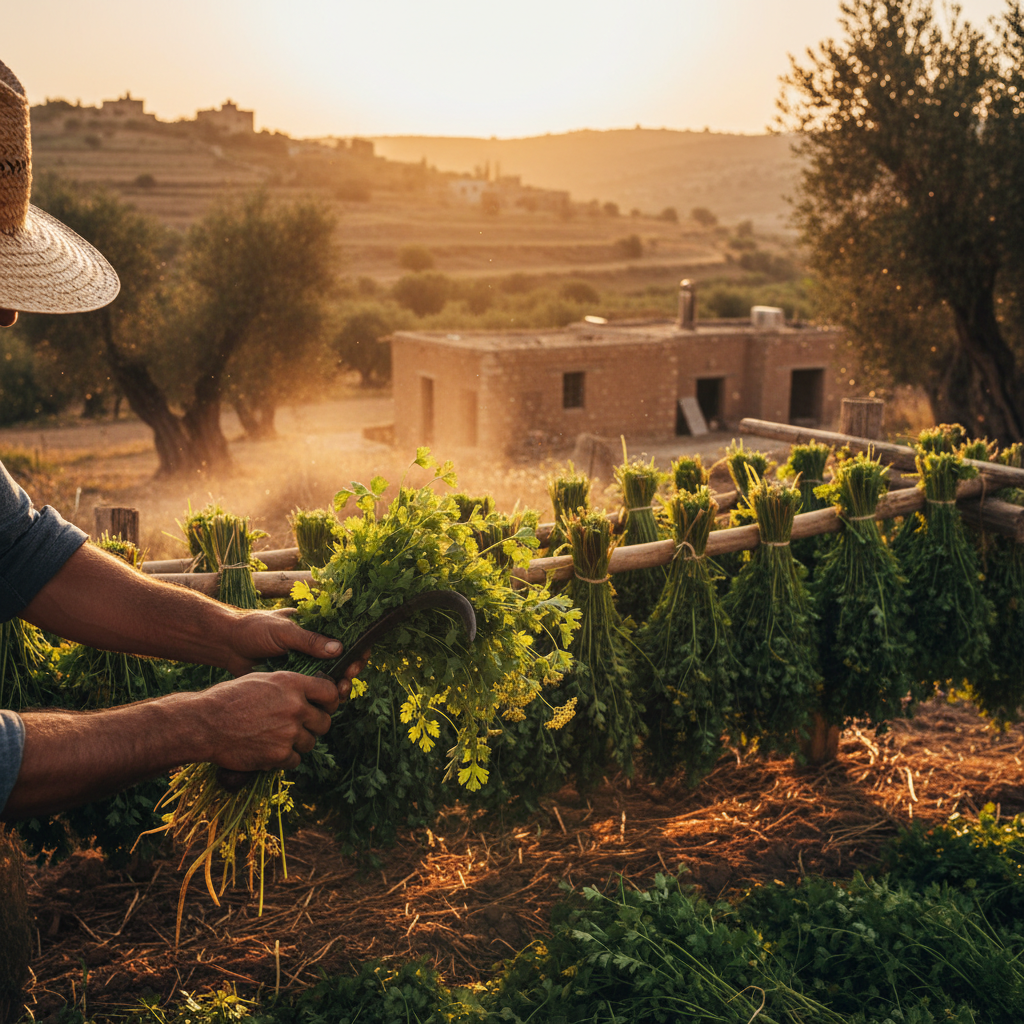 고수(코리앤더) 재배와 수확 과정