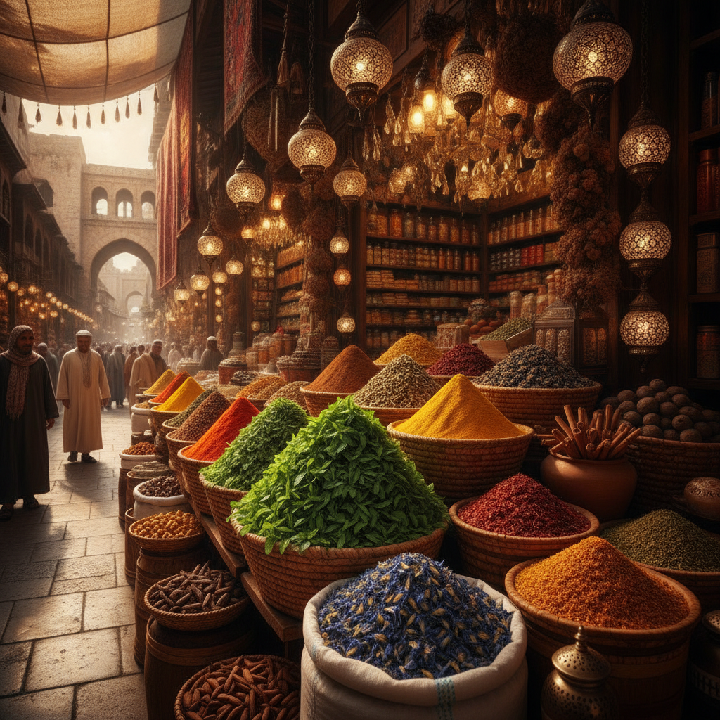 Mint at a spice market