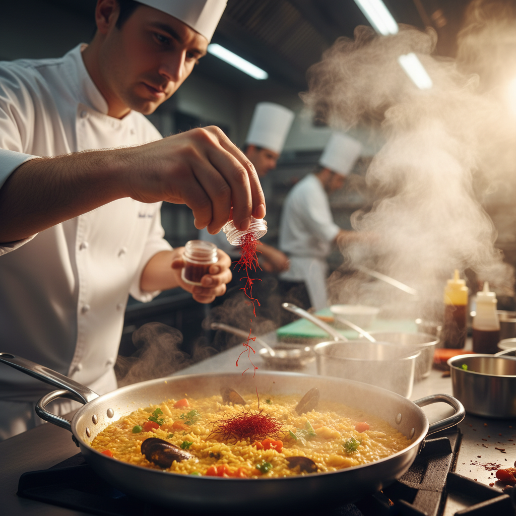 사프란를 활용한 요리