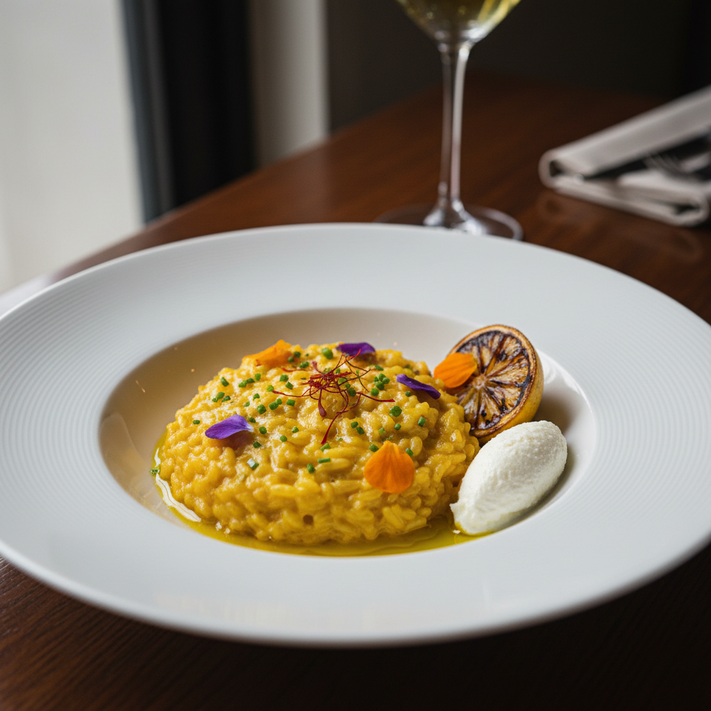 사프란로 완성한 요리