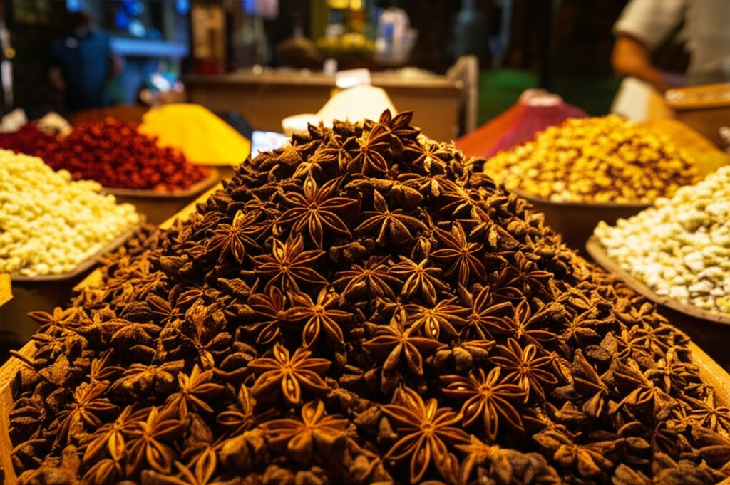 향신료 시장의 스타아니스(팔각)