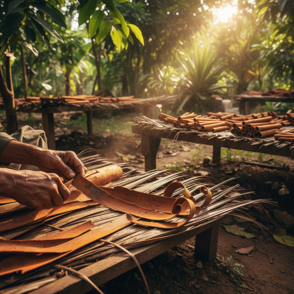 시나몬 재배와 수확