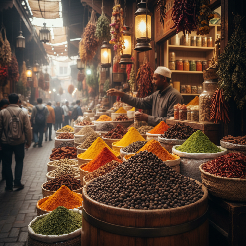 향신료 시장의 올스파이스