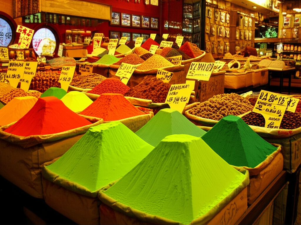 향신료 시장의 와사비