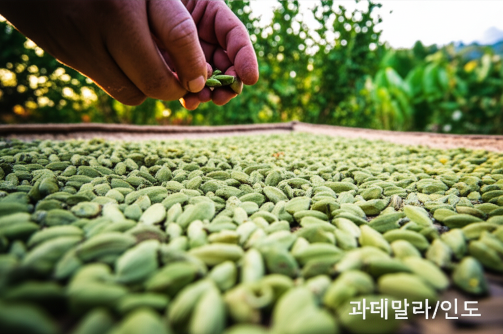 카르다몸 재배와 수확 과정