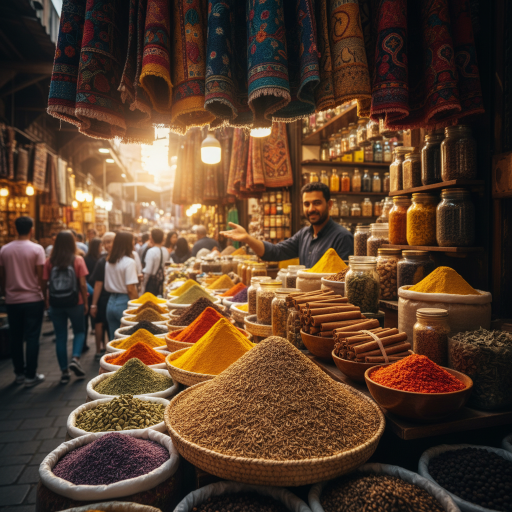 향신료 시장의 큐민