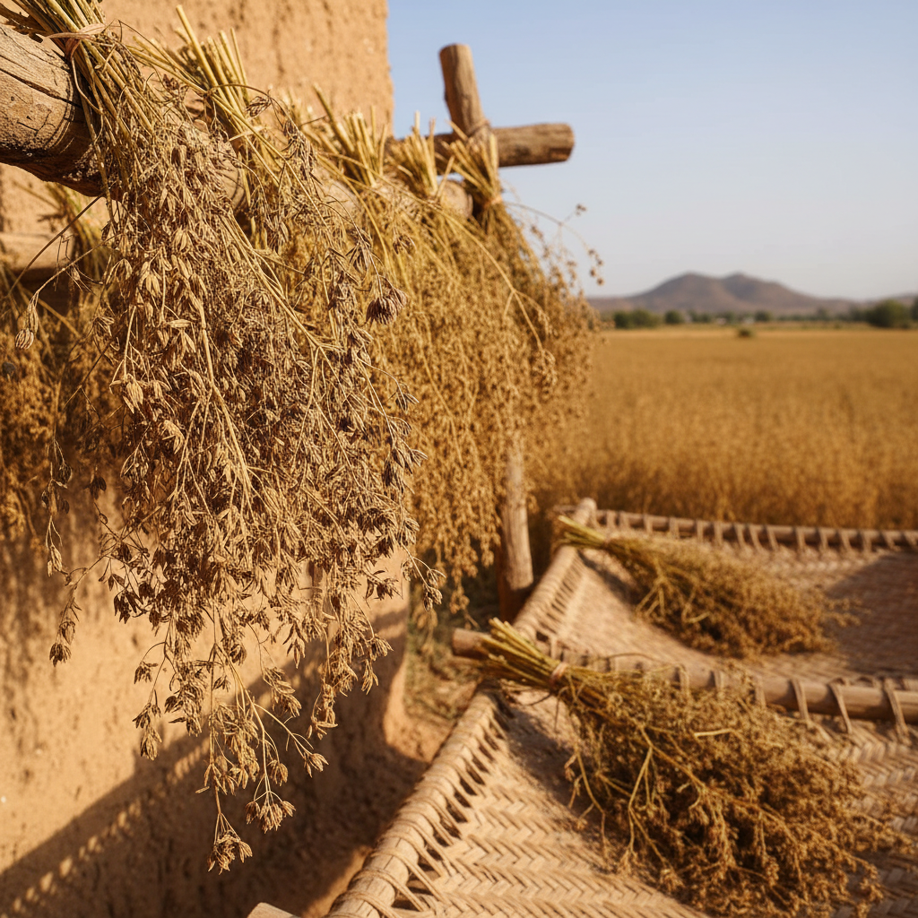 큐민 재배와 수확