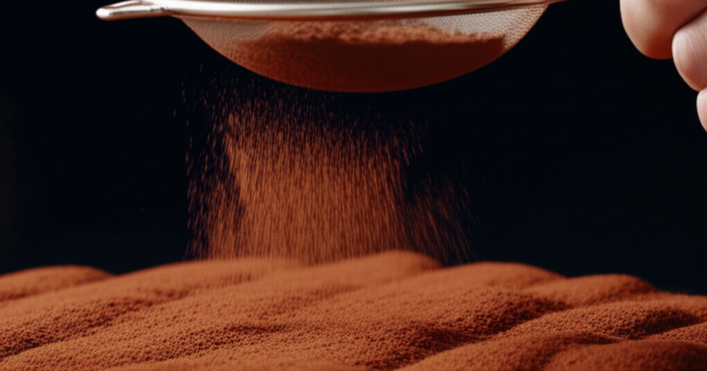 코코아 파우더 - 마지막을 장식하는 향긋한 한 뿌림