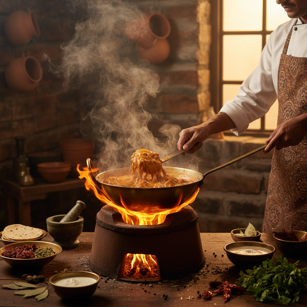 버터치킨커리 조리 과정