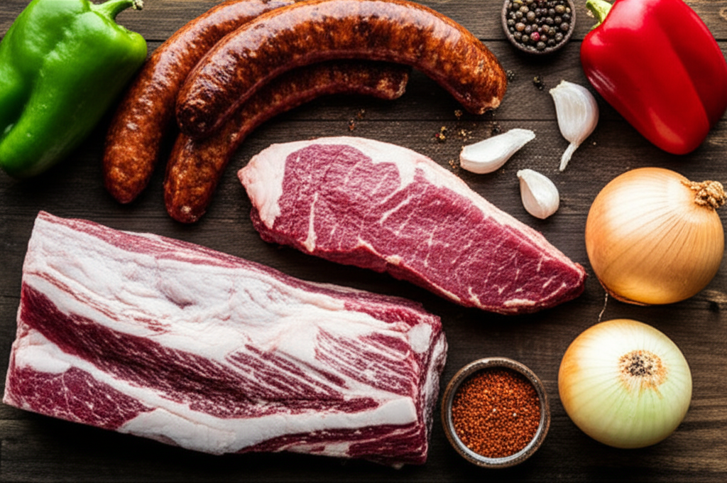 아사도의 핵심 재료들