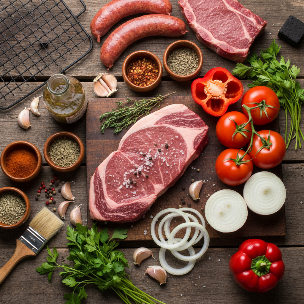 아사도의 핵심 재료들