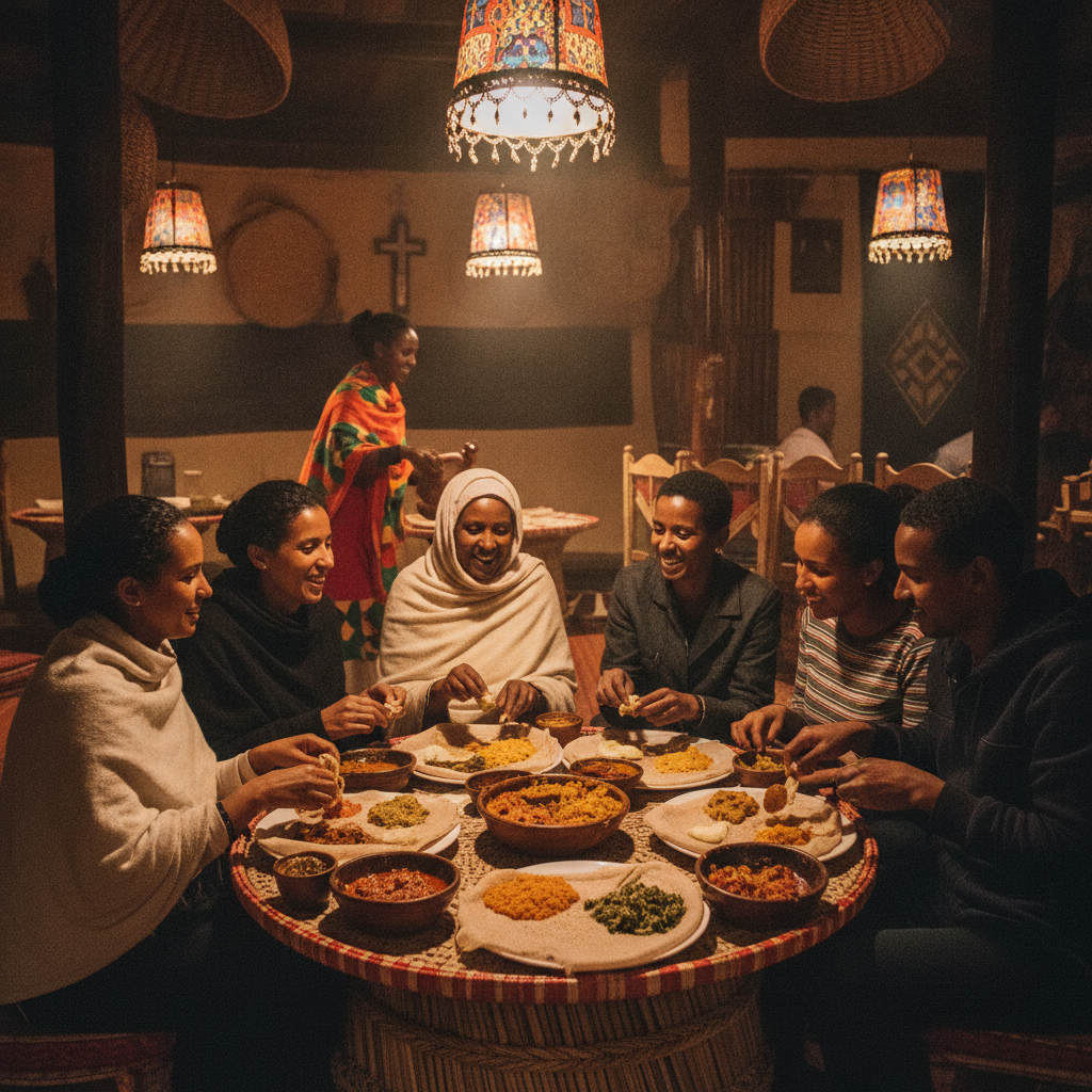 Cultural scene of 인제라 in Ethiopia