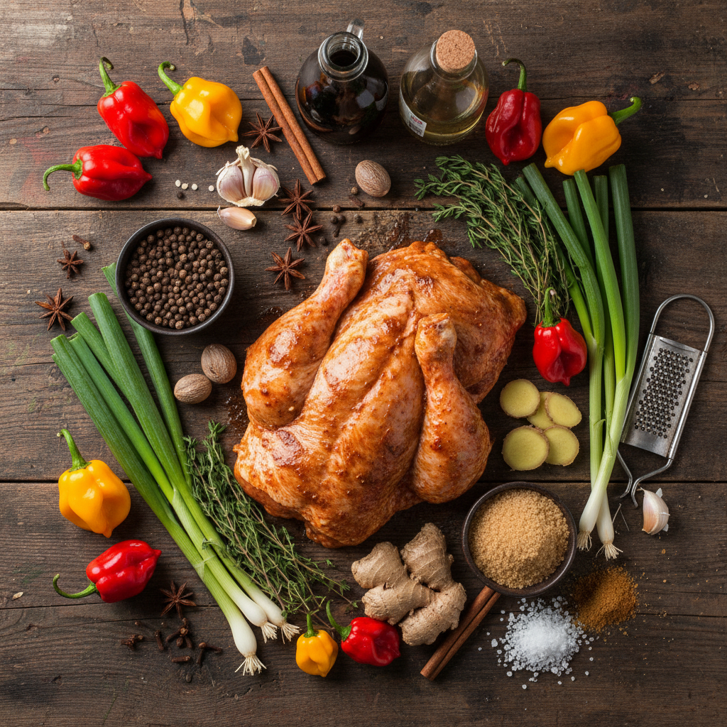 저크치킨의 핵심 재료들