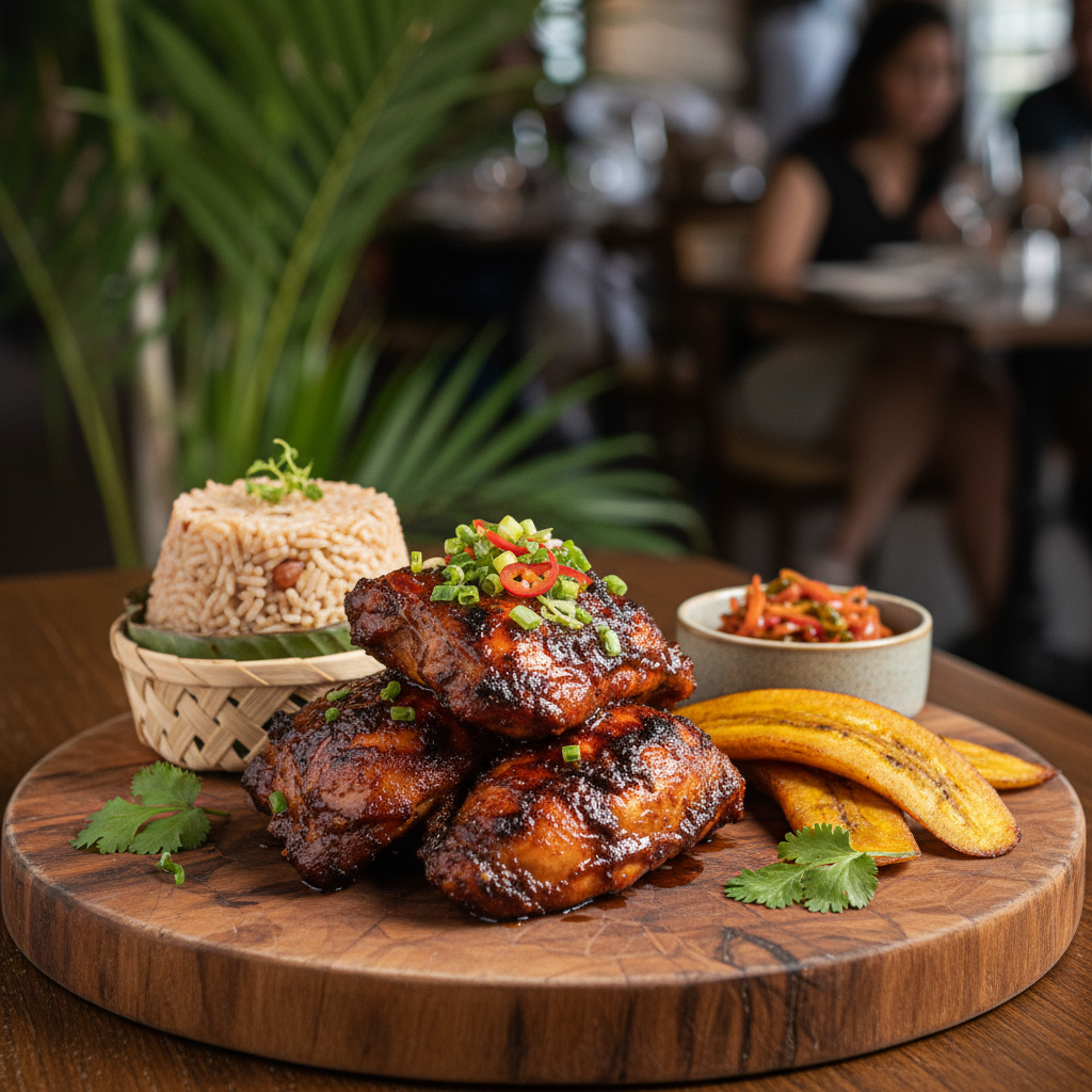 완성된 저크치킨 한 접시