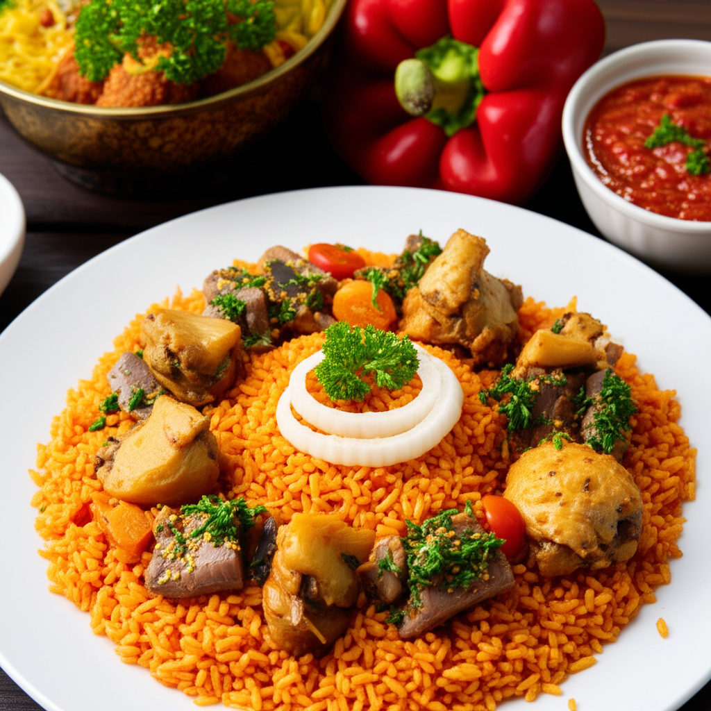 완성된 졸로프라이스 한 접시