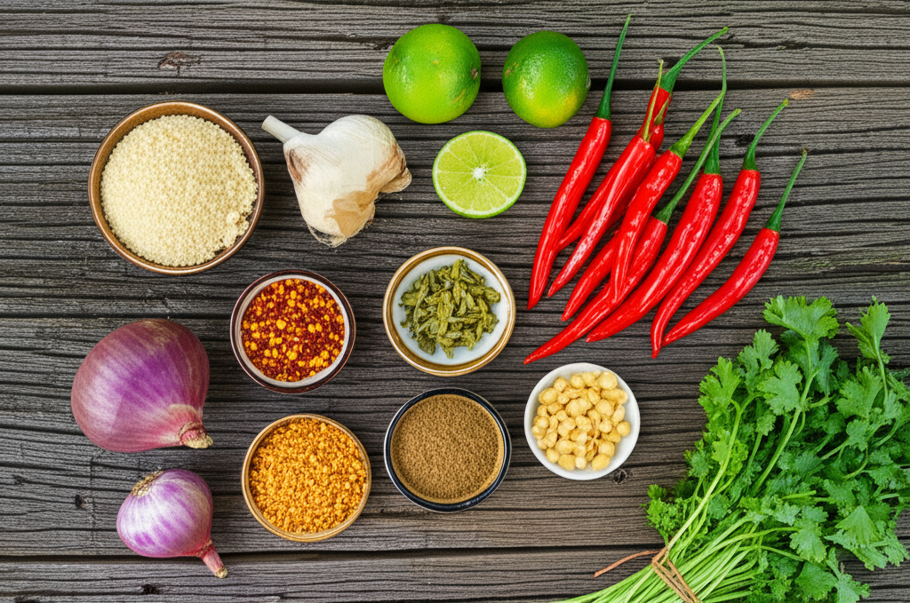 팟타이의 핵심 재료들