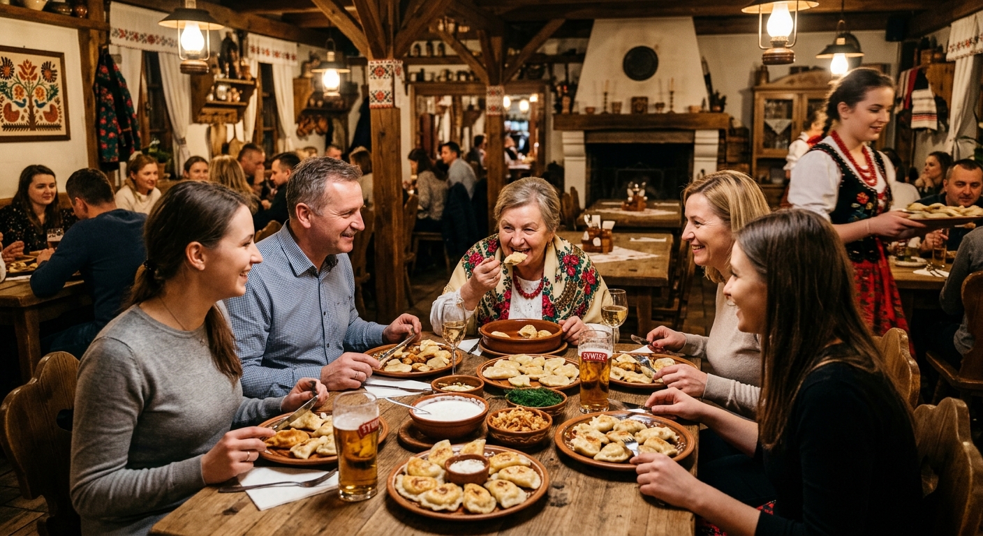 Cultural scene of 피에로기 in Poland