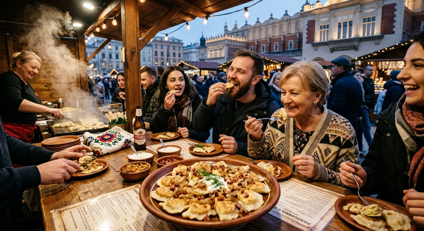 Enjoying 피에로기 like a local in Poland