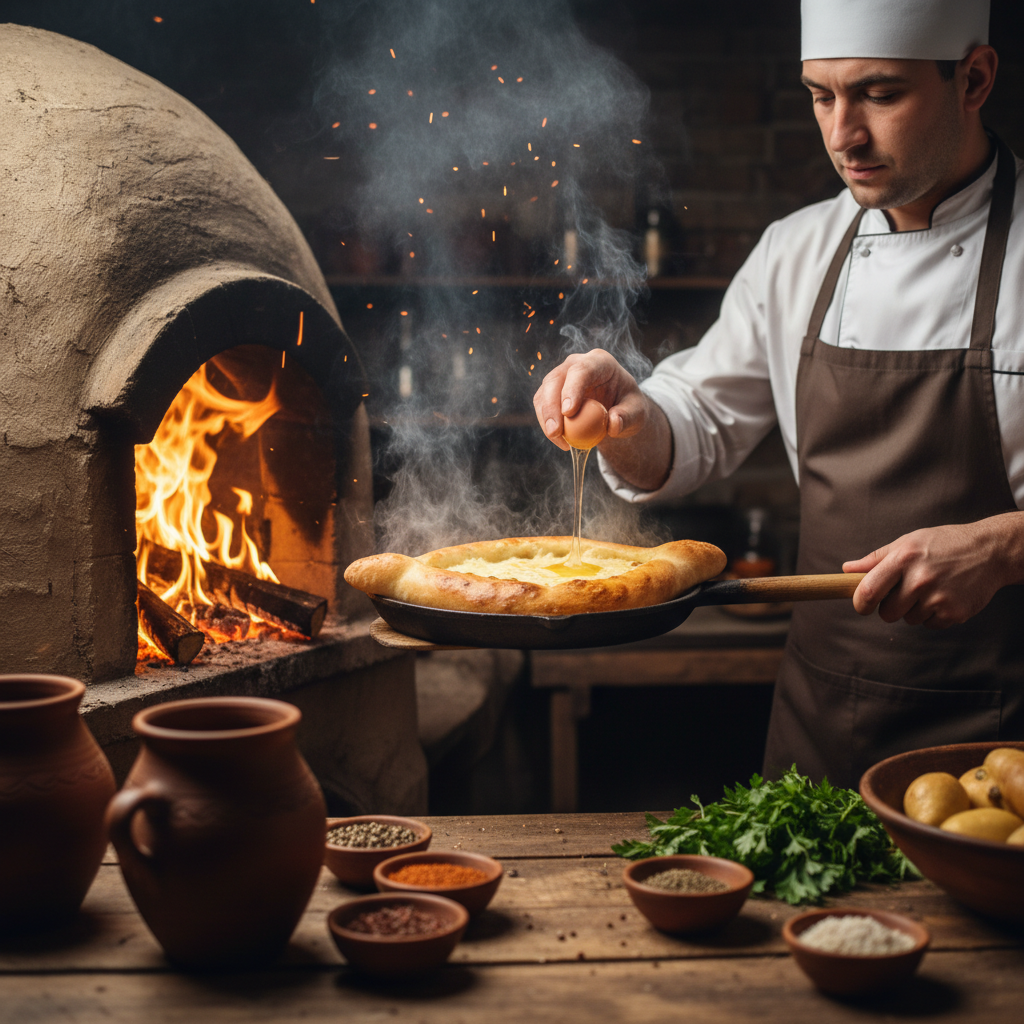 하치푸리 조리 과정